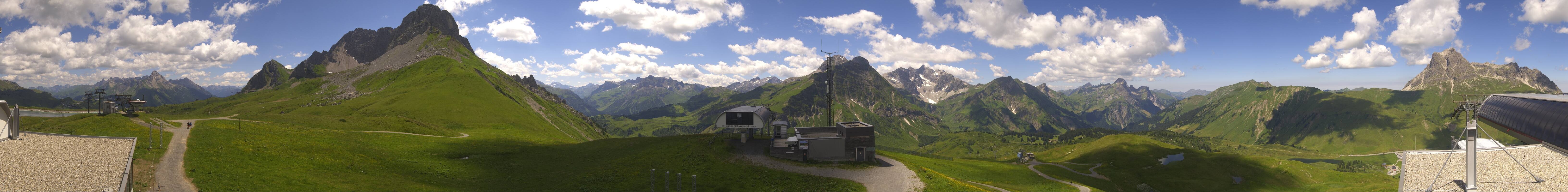 Archiv Foto Webcam Warth Schröcken - Panorama Saloberjet