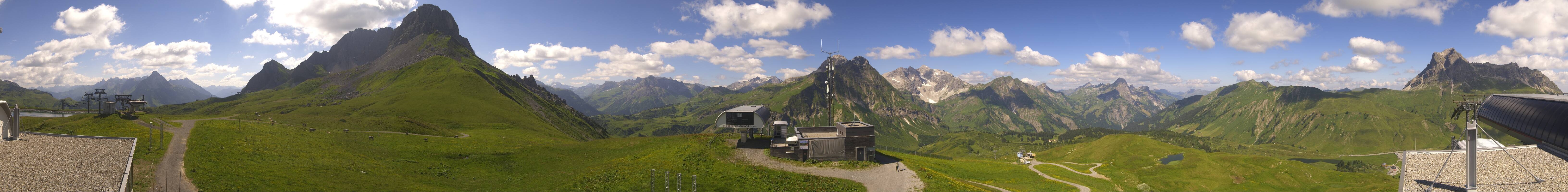 Archiv Foto Webcam Warth Schröcken - Panorama Saloberjet