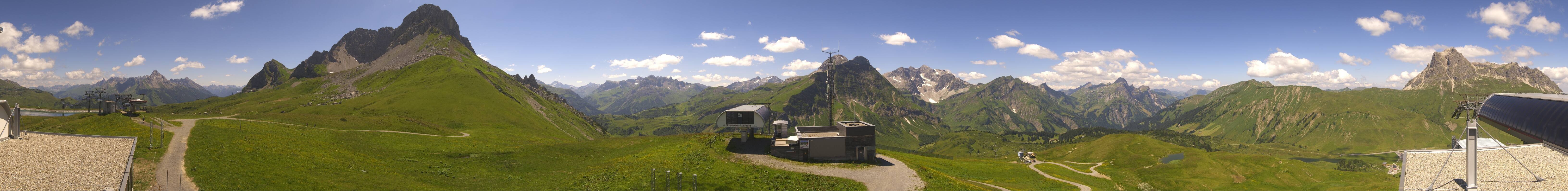 Archiv Foto Webcam Warth Schröcken - Panorama Saloberjet