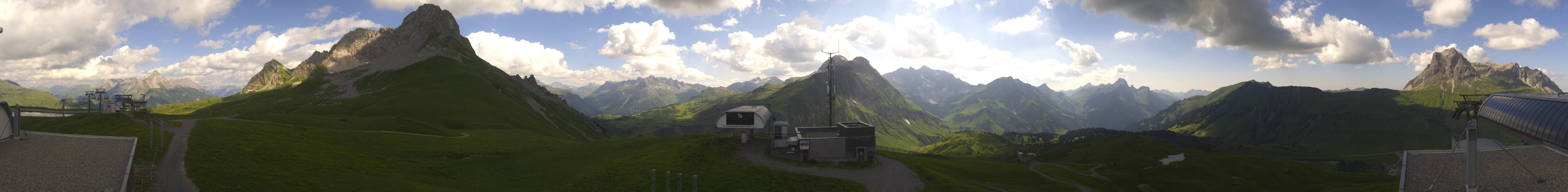 Archiv Foto Webcam Warth Schröcken - Panorama Saloberjet