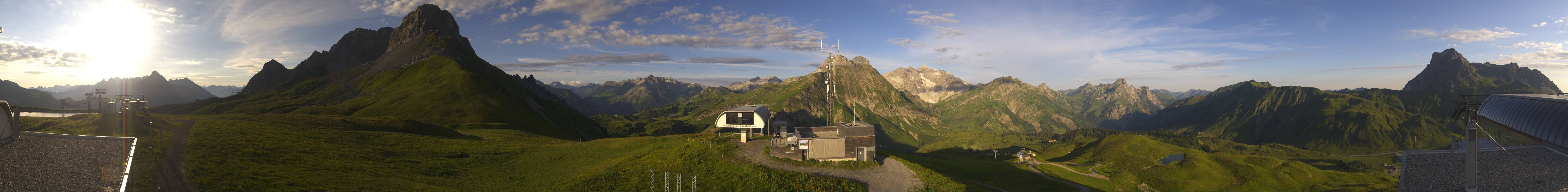 Archiv Foto Webcam Warth Schröcken - Panorama Saloberjet