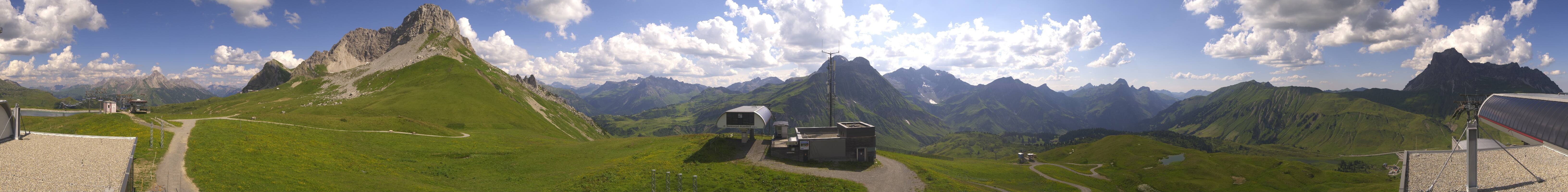 Archiv Foto Webcam Warth Schröcken - Panorama Saloberjet