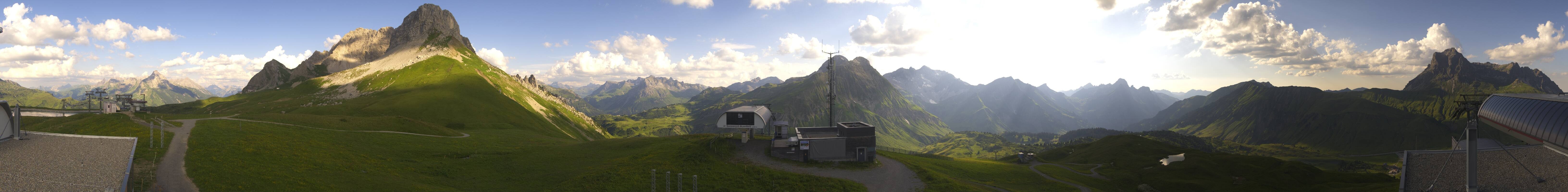 Archiv Foto Webcam Warth Schröcken - Panorama Saloberjet