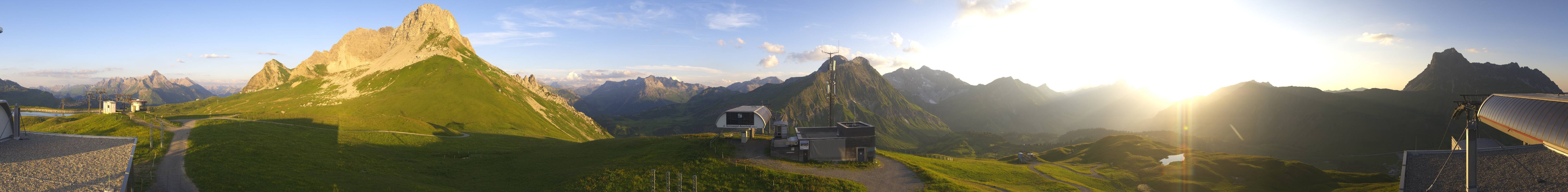 Archiv Foto Webcam Warth Schröcken - Panorama Saloberjet