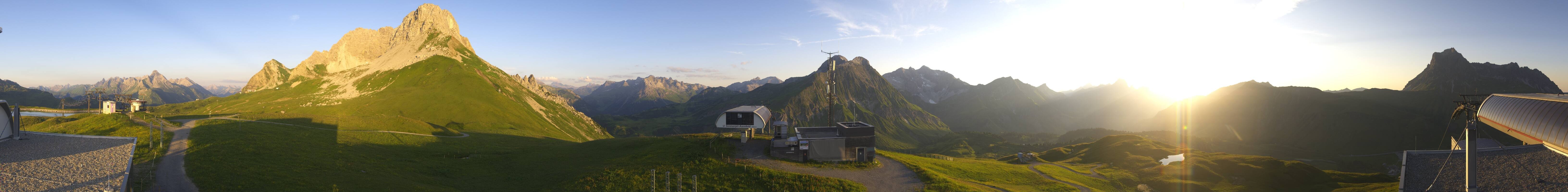 Archiv Foto Webcam Warth Schröcken - Panorama Saloberjet