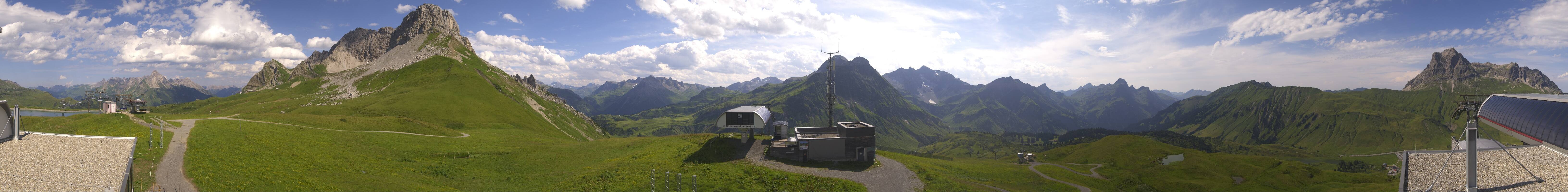 Archiv Foto Webcam Warth Schröcken - Panorama Saloberjet