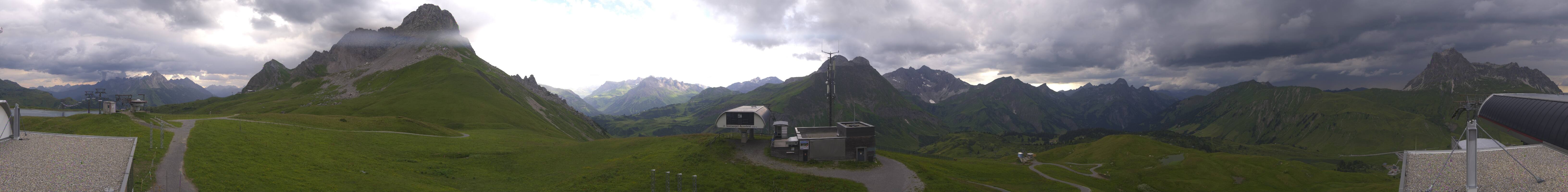 Archiv Foto Webcam Warth Schröcken - Panorama Saloberjet