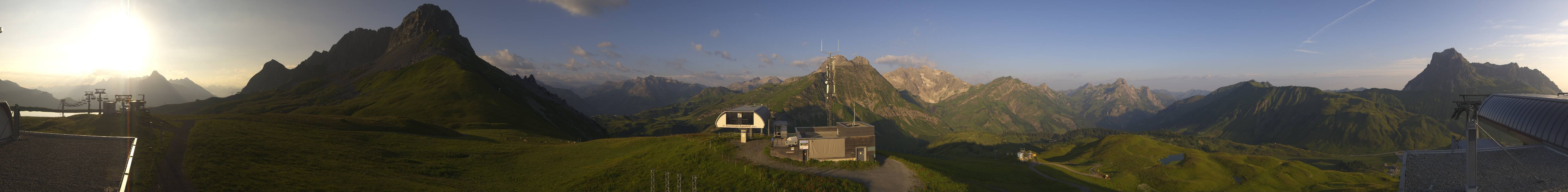 Archiv Foto Webcam Warth Schröcken - Panorama Saloberjet
