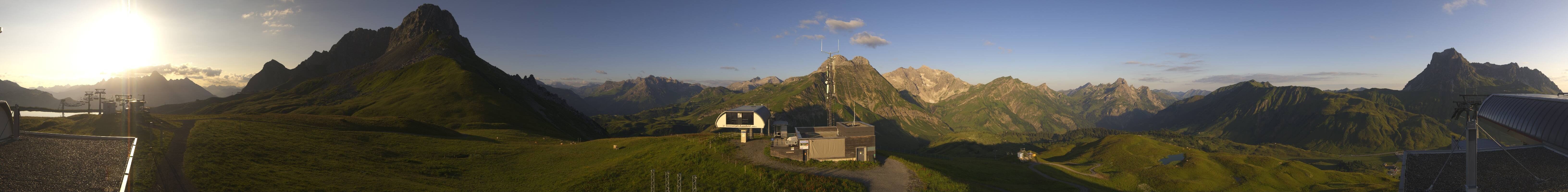 Archiv Foto Webcam Warth Schröcken - Panorama Saloberjet