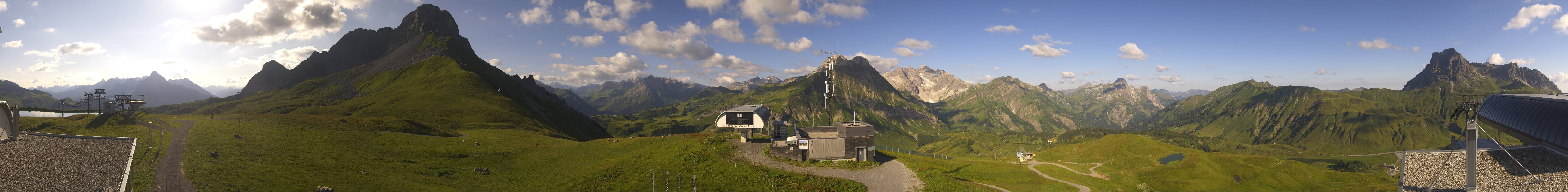 Archiv Foto Webcam Warth Schröcken - Panorama Saloberjet