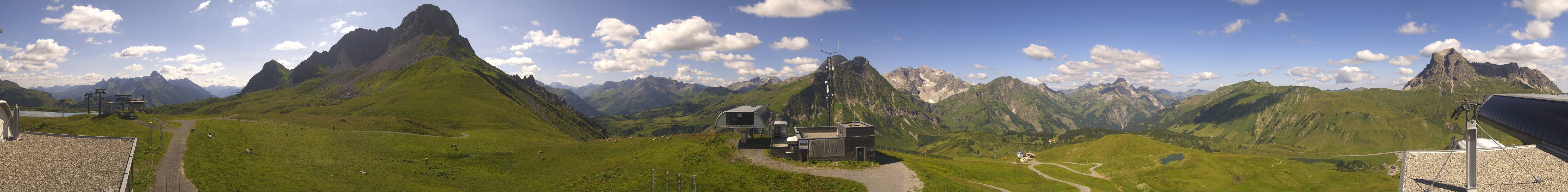 Archiv Foto Webcam Warth Schröcken - Panorama Saloberjet