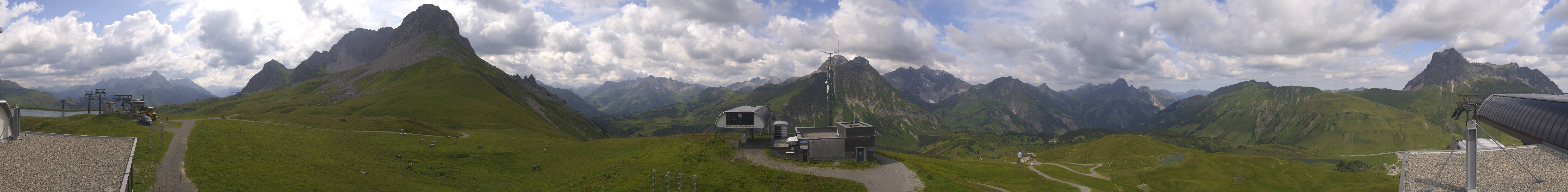 Archiv Foto Webcam Warth Schröcken - Panorama Saloberjet