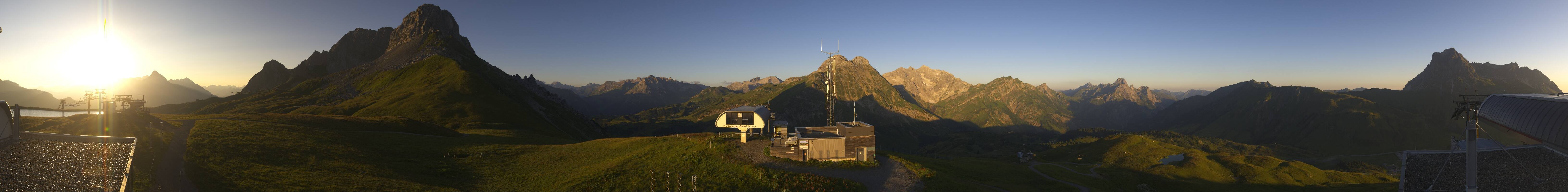 Archiv Foto Webcam Warth Schröcken - Panorama Saloberjet