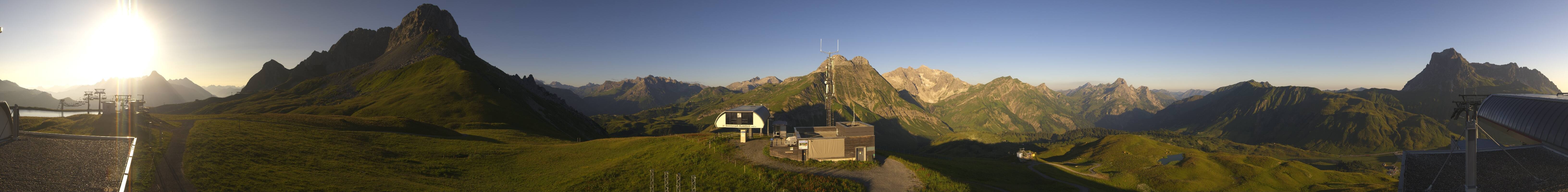Archiv Foto Webcam Warth Schröcken - Panorama Saloberjet