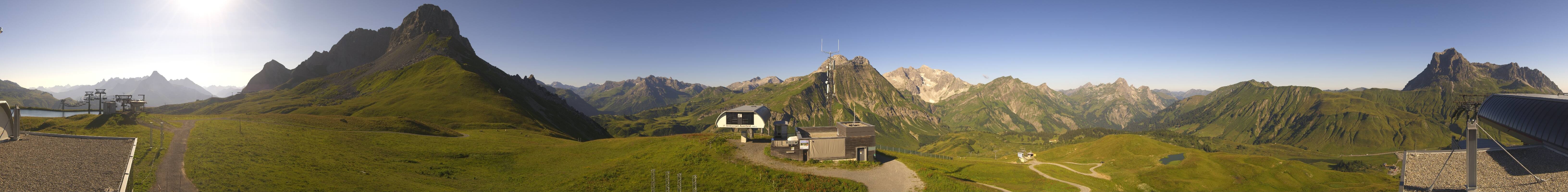 Archiv Foto Webcam Warth Schröcken - Panorama Saloberjet