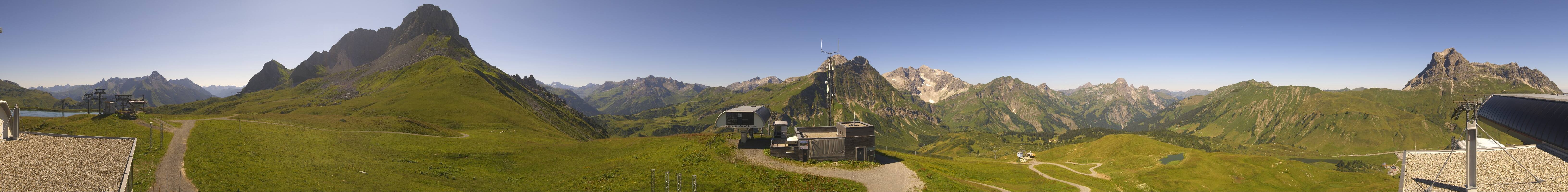 Archiv Foto Webcam Warth Schröcken - Panorama Saloberjet