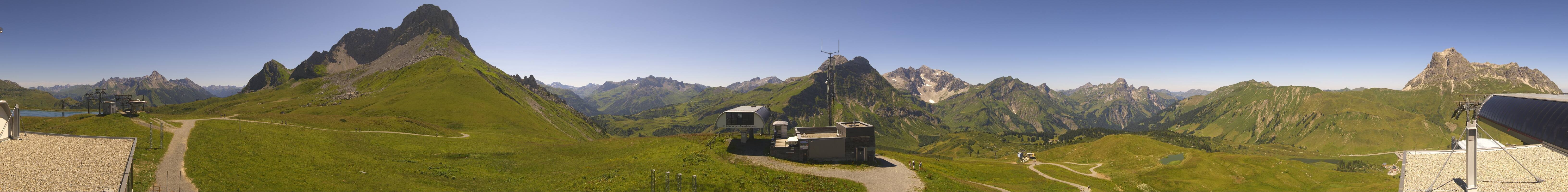 Archiv Foto Webcam Warth Schröcken - Panorama Saloberjet