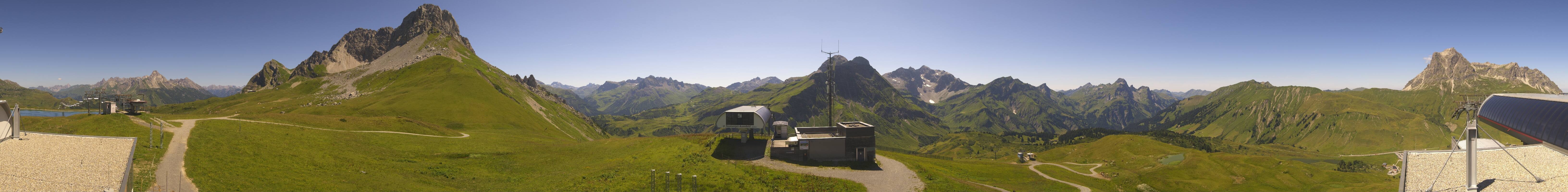 Archiv Foto Webcam Warth Schröcken - Panorama Saloberjet