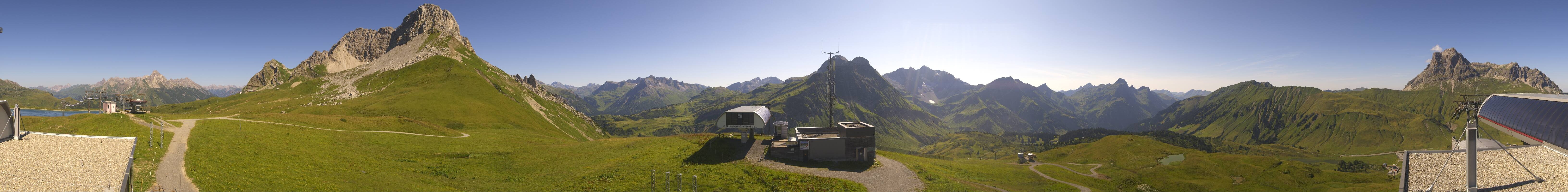 Archiv Foto Webcam Warth Schröcken - Panorama Saloberjet