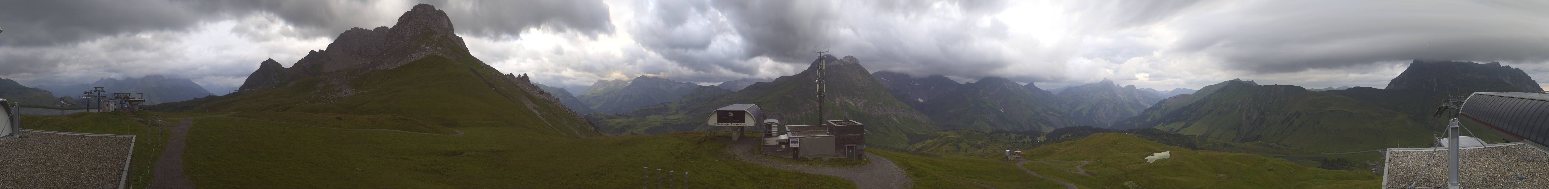 Archiv Foto Webcam Warth Schröcken - Panorama Saloberjet