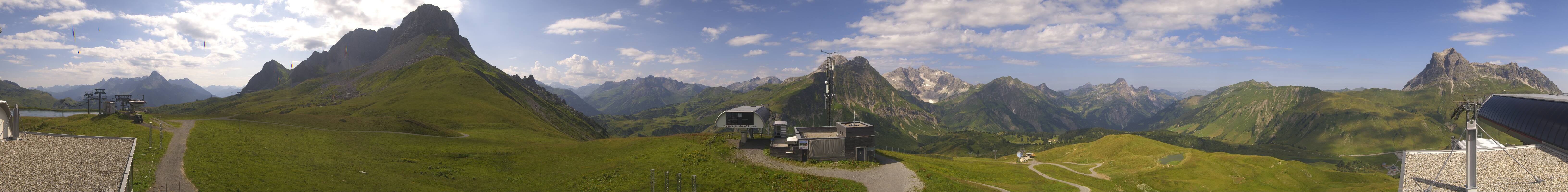 Archiv Foto Webcam Warth Schröcken - Panorama Saloberjet