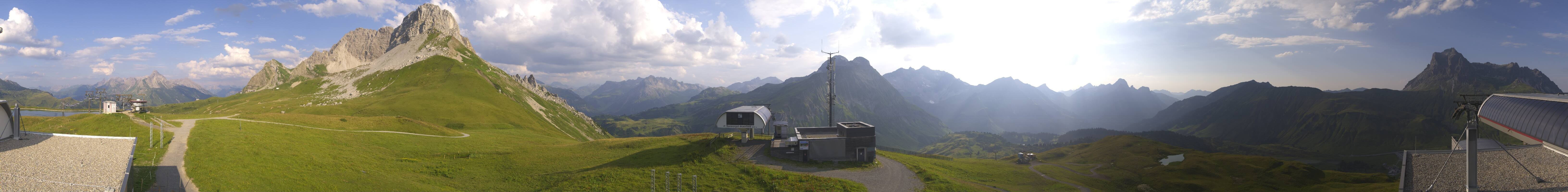 Archiv Foto Webcam Warth Schröcken - Panorama Saloberjet