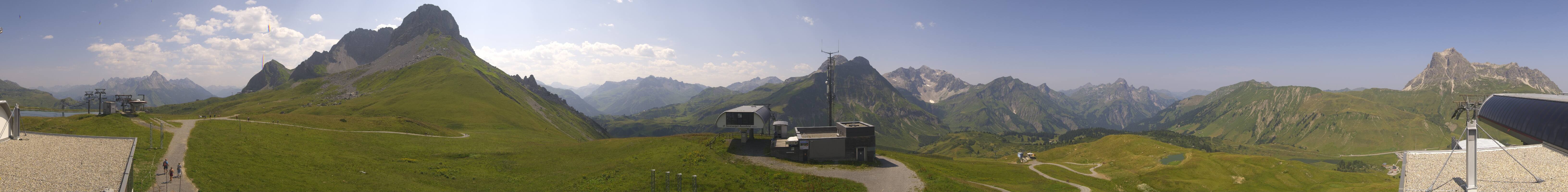 Archiv Foto Webcam Warth Schröcken - Panorama Saloberjet