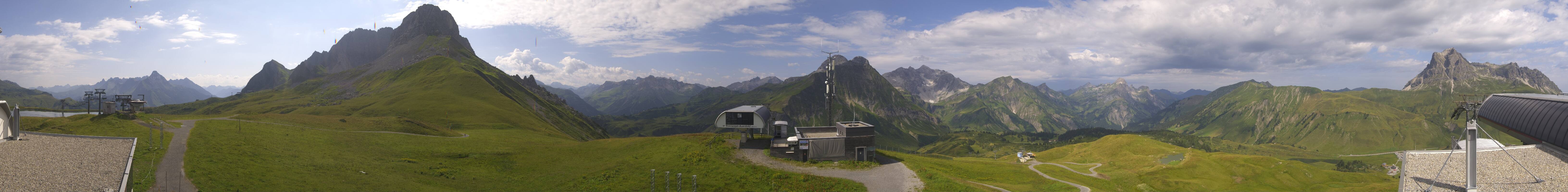 Archiv Foto Webcam Warth Schröcken - Panorama Saloberjet