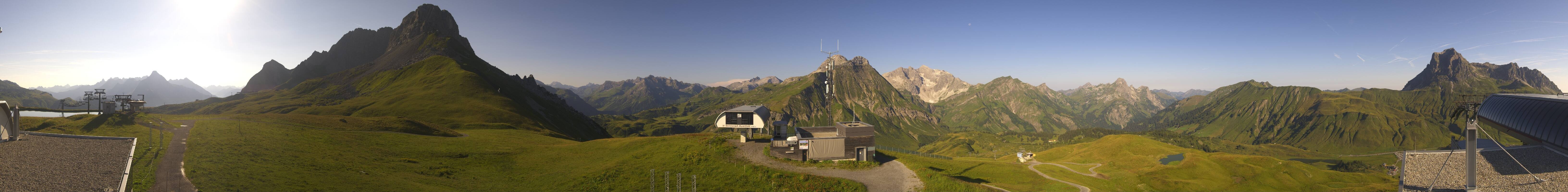 Archiv Foto Webcam Warth Schröcken - Panorama Saloberjet