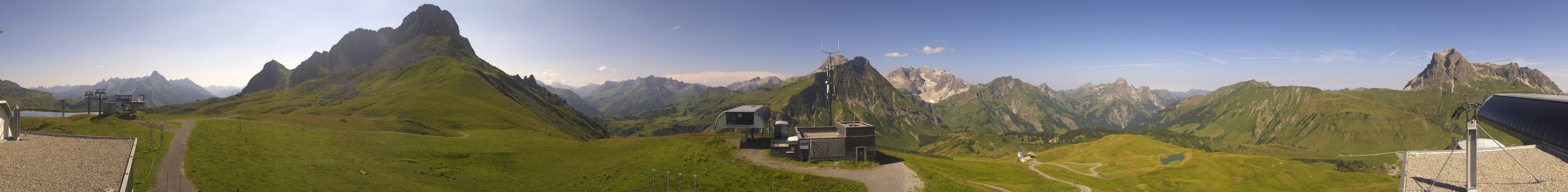 Archiv Foto Webcam Warth Schröcken - Panorama Saloberjet