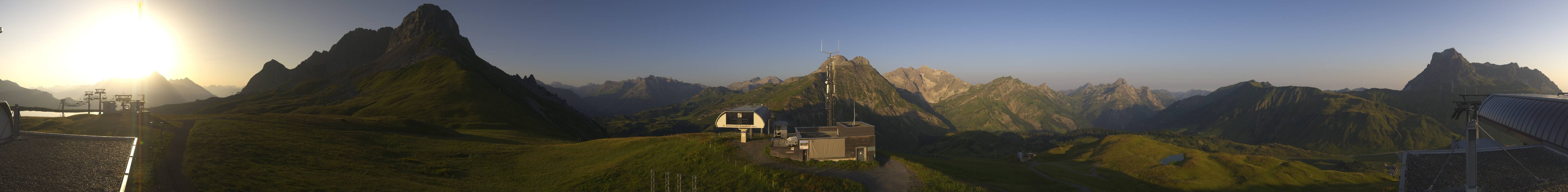 Archiv Foto Webcam Warth Schröcken - Panorama Saloberjet