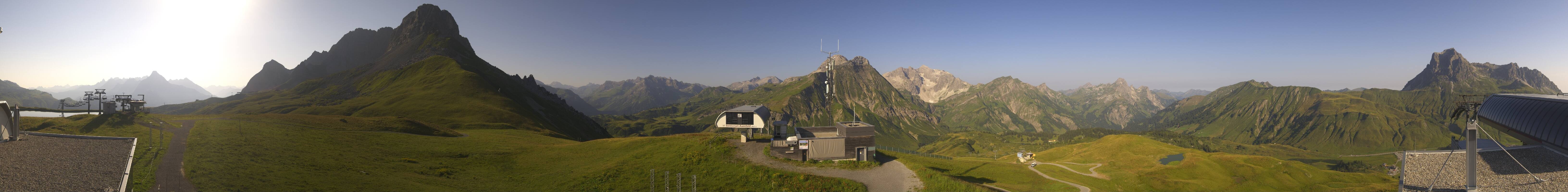Archiv Foto Webcam Warth Schröcken - Panorama Saloberjet