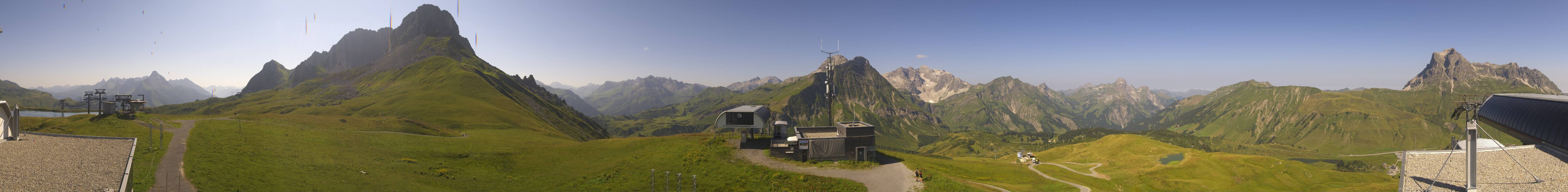 Archiv Foto Webcam Warth Schröcken - Panorama Saloberjet