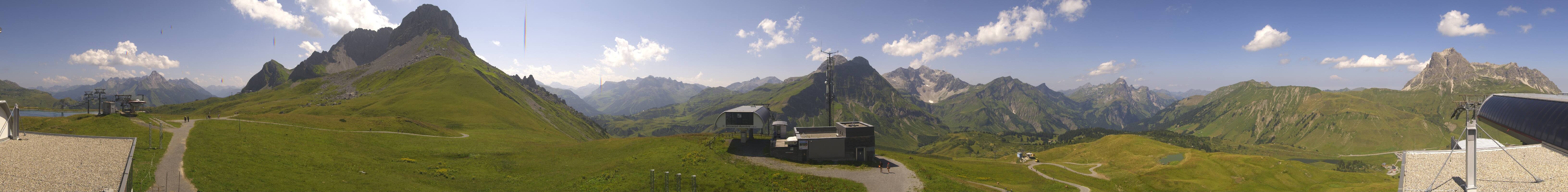 Archiv Foto Webcam Warth Schröcken - Panorama Saloberjet
