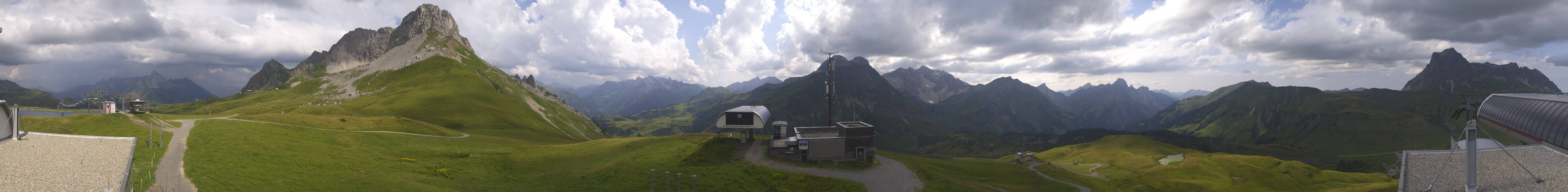 Archiv Foto Webcam Warth Schröcken - Panorama Saloberjet