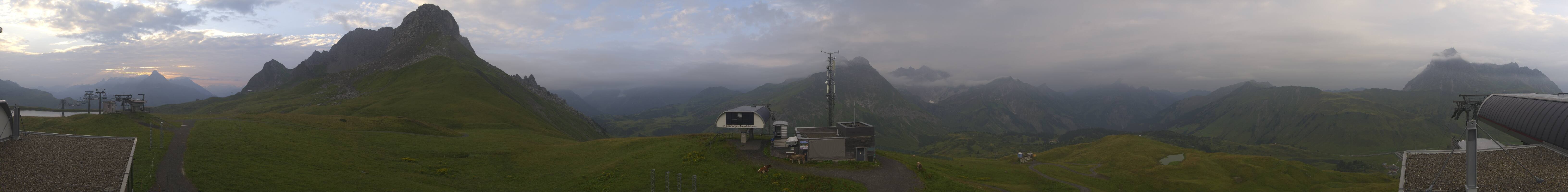 Archiv Foto Webcam Warth Schröcken - Panorama Saloberjet