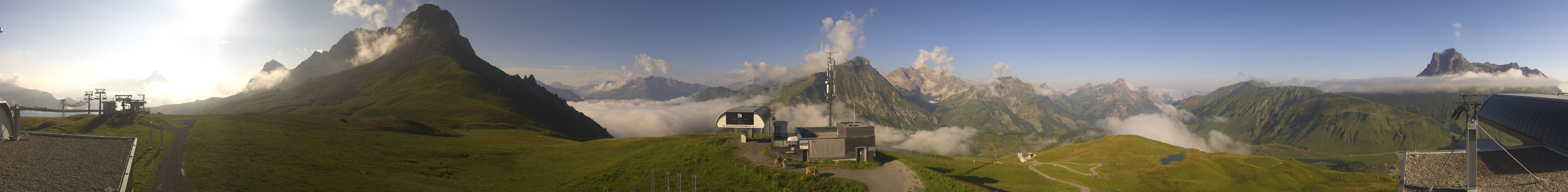 Archiv Foto Webcam Warth Schröcken - Panorama Saloberjet
