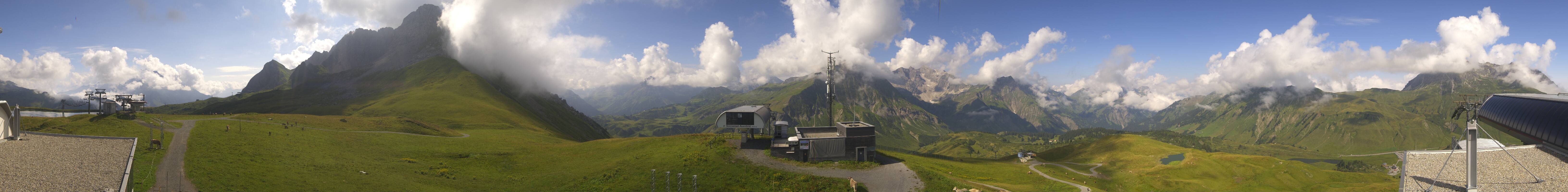 Archiv Foto Webcam Warth Schröcken - Panorama Saloberjet