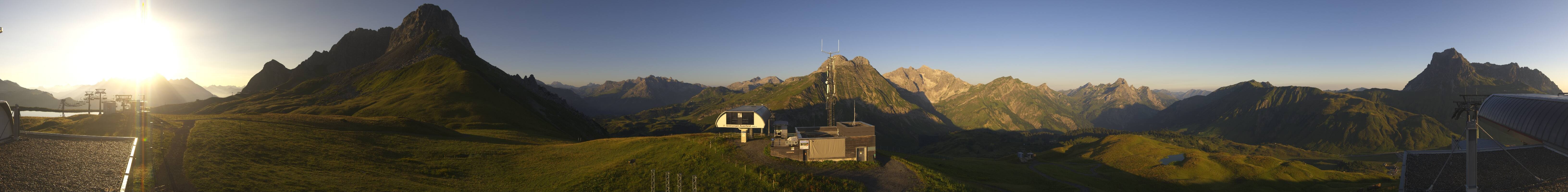 Archiv Foto Webcam Warth Schröcken - Panorama Saloberjet