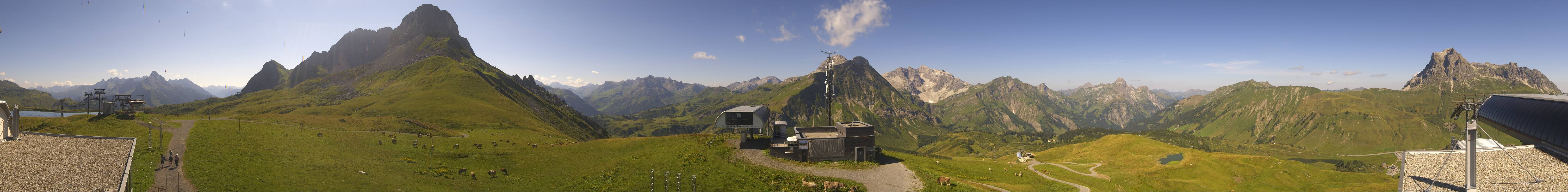Archiv Foto Webcam Warth Schröcken - Panorama Saloberjet