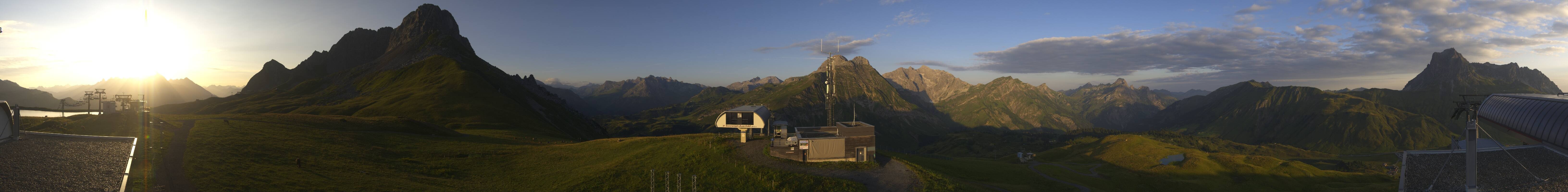 Archiv Foto Webcam Warth Schröcken - Panorama Saloberjet