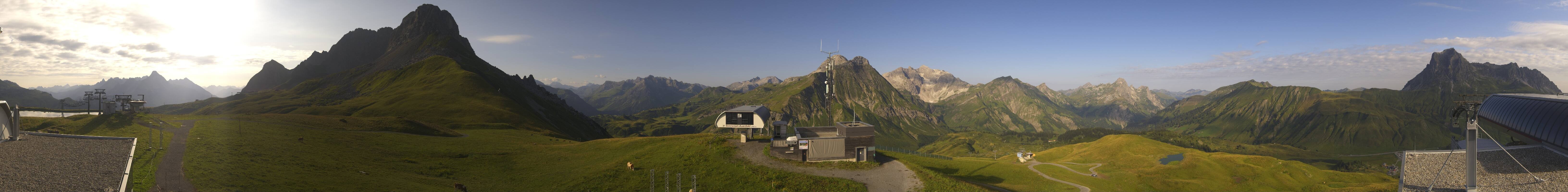 Archiv Foto Webcam Warth Schröcken - Panorama Saloberjet