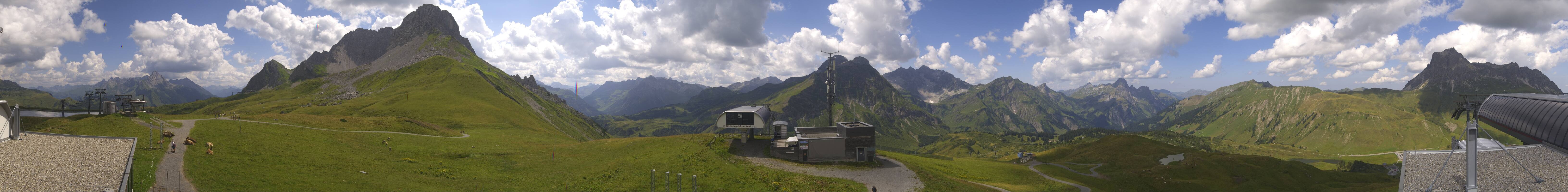 Archiv Foto Webcam Warth Schröcken - Panorama Saloberjet