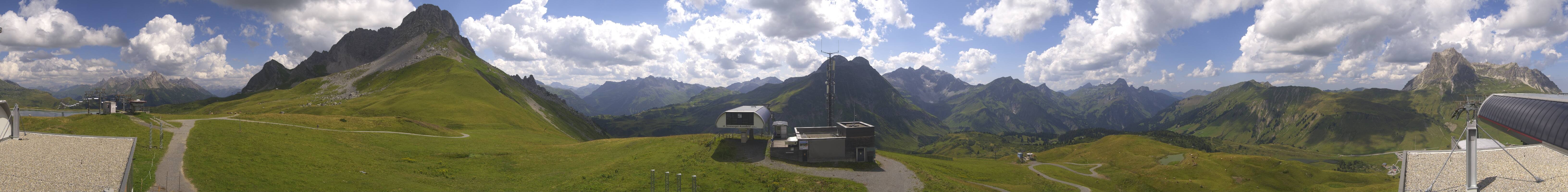 Archiv Foto Webcam Warth Schröcken - Panorama Saloberjet