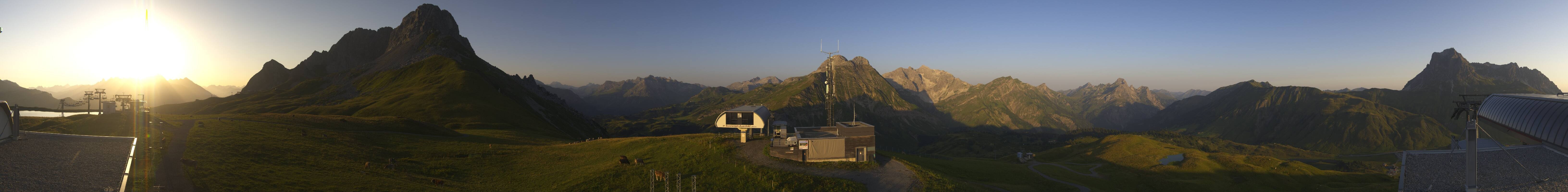 Archiv Foto Webcam Warth Schröcken - Panorama Saloberjet