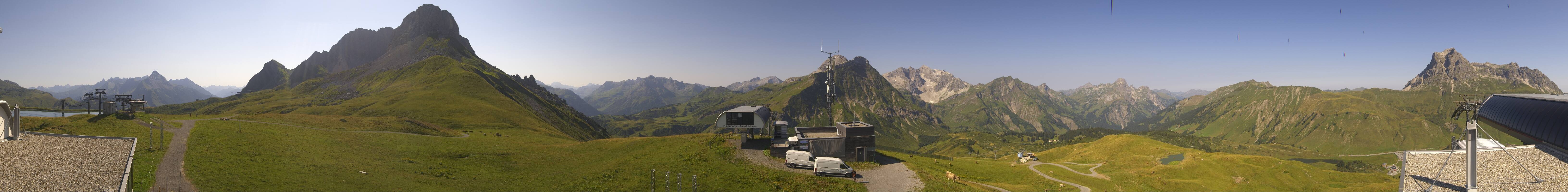 Archiv Foto Webcam Warth Schröcken - Panorama Saloberjet