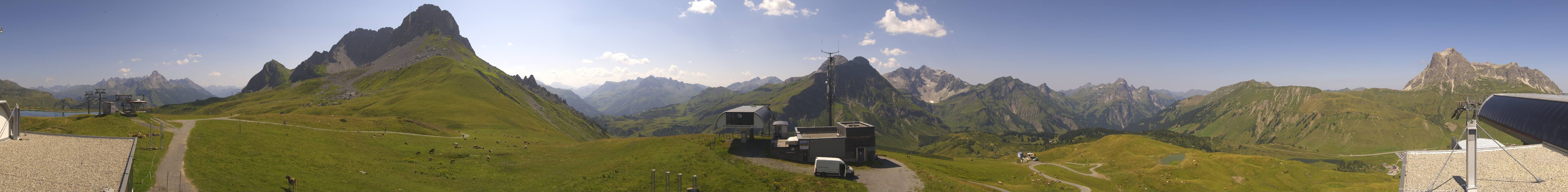 Archiv Foto Webcam Warth Schröcken - Panorama Saloberjet