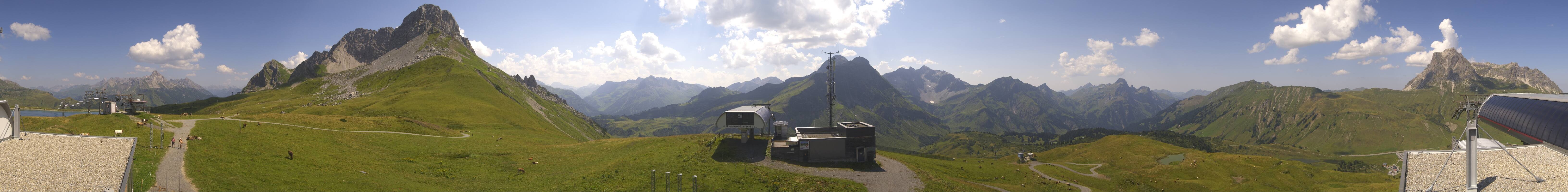 Archiv Foto Webcam Warth Schröcken - Panorama Saloberjet