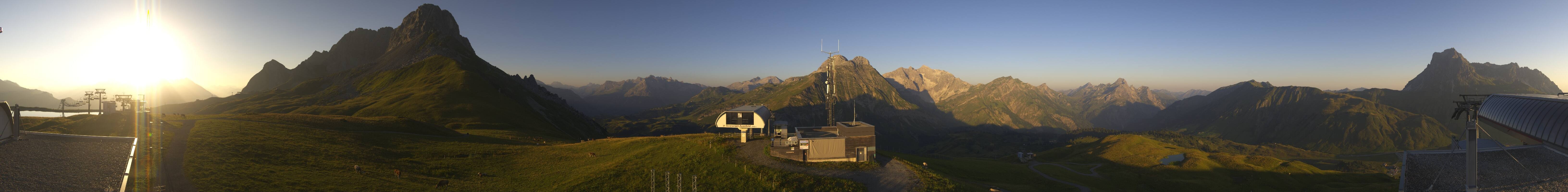 Archiv Foto Webcam Warth Schröcken - Panorama Saloberjet