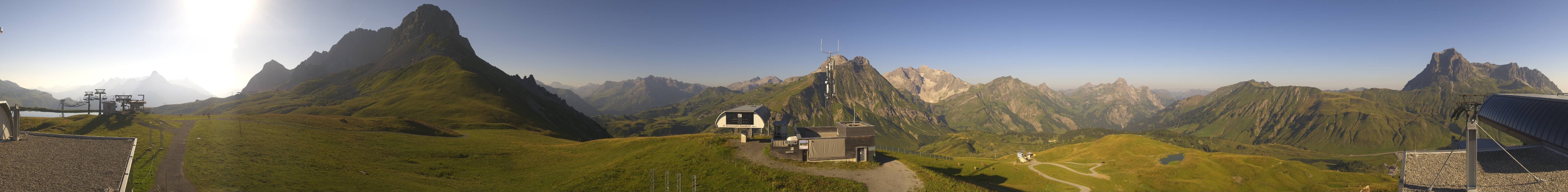 Archiv Foto Webcam Warth Schröcken - Panorama Saloberjet